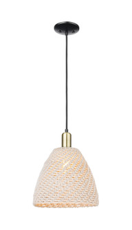 Arcadia One Light Pendant in Black Antique Brass (405|716-1P-BAB-NBD-12-NAT)