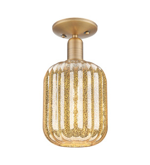 Arcadia One Light Semi-Flush Mount in Brushed Brass (405|716-1C-BB-G460-7ME)