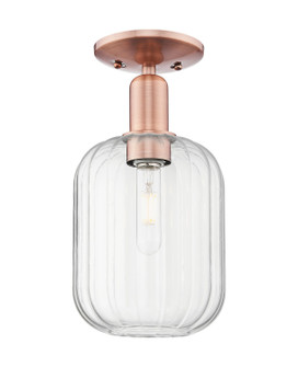 Arcadia One Light Semi-Flush Mount in Antique Copper (405|716-1C-AC-G460-7CL)