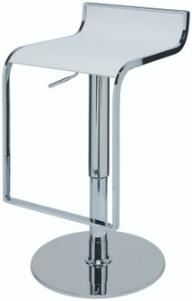 Alexander Adjustable Stool in White (325|HGGA182)