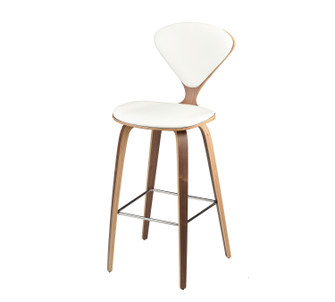 Satine Bar Stool in White (325|HGEM792)