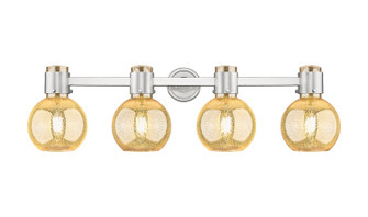 Downtown Urban Four Light Bath Vanity in Brushed Satin Nickel (405|464-4W-SN-G464B-7ME)