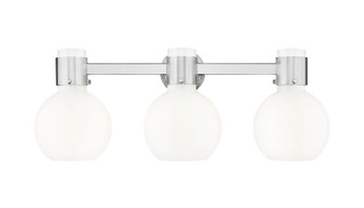 Downtown Urban Three Light Bath Vanity in Brushed Satin Nickel (405|464-3W-SN-G464B-7GW)