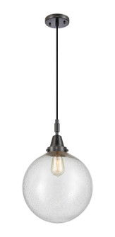 Caden One Light Pendant in Matte Black (405|447-1P-BK-G204-12)
