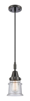 Caden One Light Pendant in Matte Black (405|447-1P-BK-G184S)