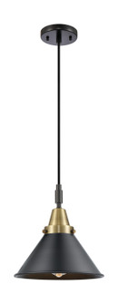 Caden One Light Pendant in Black Antique Brass (405|447-1P-BAB-M10-BK)