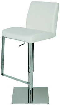 Matteo Adjustable Stool in White (325|HGAF120)