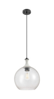 Ballston One Light Pendant in Matte Black (405|415-1PR-BK-G124-12)