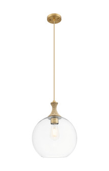Ballston One Light Pendant in Brushed Brass (405|415-1PR-BB-G122-12)