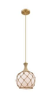 Ballston One Light Pendant in Brushed Brass (405|415-1PR-BB-G121-8RB)