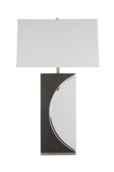 One Light Table Lamp in Charcoal Gray/Brushed Nickel (199|1010942)