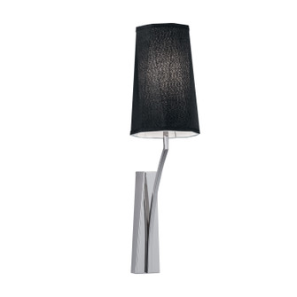 Diamond One Light Wall Sconce in Polished Nickel With Black Shade (185|8291-PN-BS)