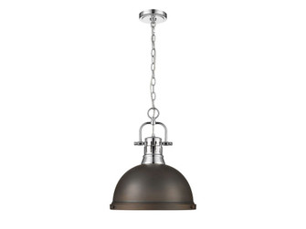 Duncan One Light Pendant in Chrome (62|3602-L CH-RBZ)