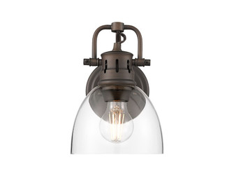 Duncan One Light Vanity in Rubbed Bronze (62|3602-BA1 RBZ-CLR)