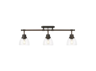 Duncan Three Light Semi-Flush Mount in Rubbed Bronze (62|3602-3SF RBZ-CLR)