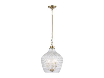 Adeline Three Light Pendant in Modern Brushed Gold (62|1088-3P MBG-CLR)