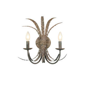 Madaline Two Light Wall Sconce in Aged Gray (374|W25116-2GY)