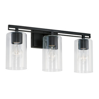 Shelton Three Light Vanity in Matte Black (65|AA1008MB)