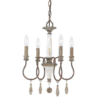 Zoe Four Light Chandelier in French Antique (65|9A193A)