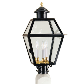 Lexington Three Light Post Mount in Black (185|2235-BL-CL)