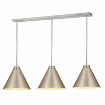 Eaton Three Light Pendant in Brushed Nickel (224|6011P18-3L-BN)