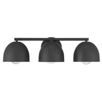 Erling Three Light Bathroom Vanity in Matte Black (47|48136)