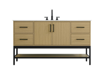 Lennox Bathroom Vanity in Honey Brown (173|VF60760MHB)