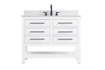 Karson Bathroom Vanity in White (173|VF60542WH-BS)