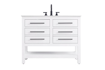 Karson Bathroom Vanity in White (173|VF60542WH)