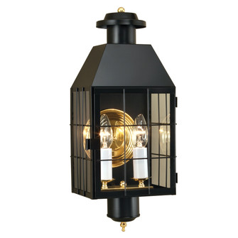 American Heritage Two Light Wall Mount in Black (185|1093-BL-CL)
