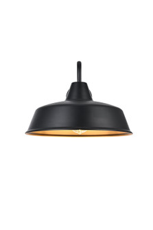 Tinsley One Light Outdoor Wall Sconce in Black and Clear (173|OD610W18BK)