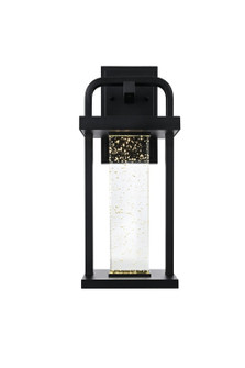 Uriah LED Outdoor Wall Sconce in Black and Clear (173|OD602W15BK)