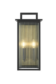 Kannon Two Light Outdoor Wall Sconce in Black (173|OD513W19BK)