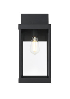 Peter One Light Outdoor Wall Sconce in Black (173|OD413W18BK)