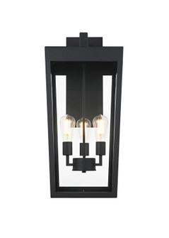 William Three Light Outdoor Wall Sconce in Black (173|OD405W28BK)