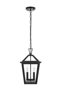 Frankford Two Light Outdoor Pendant in Black (173|OD334H17BK)