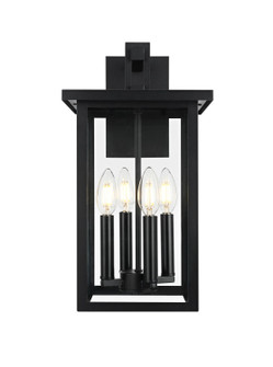 Sheridan Four Light Outdoor Wall Sconce in Black (173|OD324W17BK)