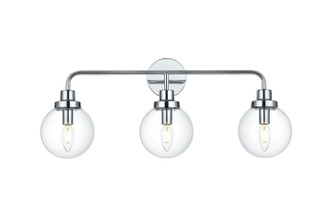 Hanson Three Light Wall Sconce in Chrome and Clear (173|LD7035W28C)