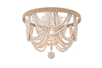 Jolie Four Light Flush Mount in Antique white (173|LD306F16WH)