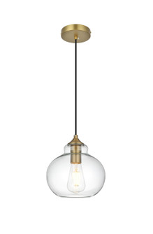 Destry One Light Pendant in Satin Gold and Clear (173|LD2245SG)