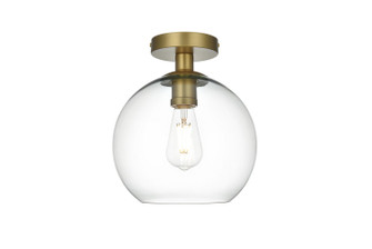 Baxter One Light Flush Mount in Satin Gold and Clear (173|LD2210SG)