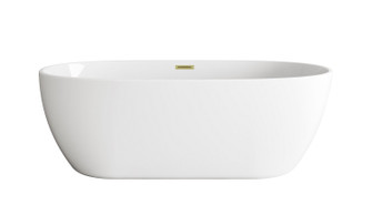 Allegra Soaking Bathtub in Glossy White (173|BT10770GW-BGD)