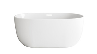 Allegra Soaking Bathtub in Glossy White (173|BT10754GW-WHT)