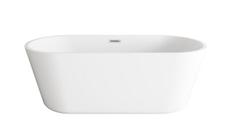Odette Soaking Bathtub in Glossy White (173|BT10665GW-BNK)