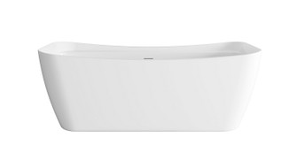 Harrieta Soaking Bathtub in Glossy White (173|BT10467GW-BNK)