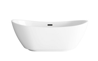 Ines Soaking Bathtub (173|BT10367GW-MBK)