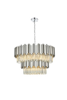 Willow 12 Light Chandelier in Chrome and Clear (173|3400G32C)