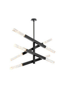 Ari Eight Light Pendant in Black and Clear (173|2085L4BK)