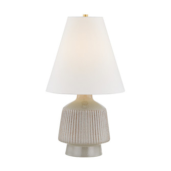 King One Light Table Lamp in Aged Brass/Ceramic Coccon (70|CBL5128-AGB/CCN)