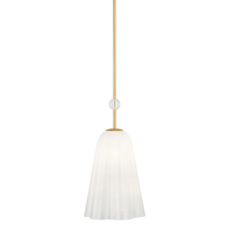 Cambria Heights One Light Pendant in Aged Brass (70|7810-AGB)